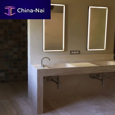 Double vanity top travertinecustom