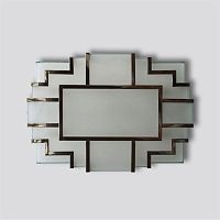 Art Deco ceiling light 10353glassin nickel-plated bronzeby Tristan Zerbib