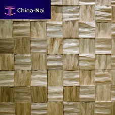 Wooden wall cladding OAK SQUAREinteriortexturedbrown