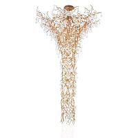 Original design light column KA1917 CORAL FUNNELbrassglassLED