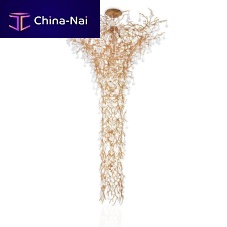 Original design light column KA1917 CORAL FUNNELbrassglassLED