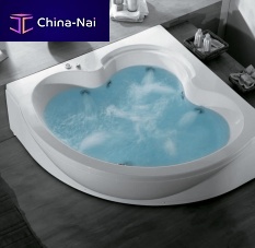 Corner bathtub CLASSIC: FANTASYwhirlpoolacrylicwhite