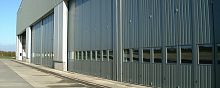 Industrial hangar door Flatfold slidingfoldingfor aircraft