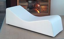 Contemporary sun lounger DUNAfabricleathersynthetic leather