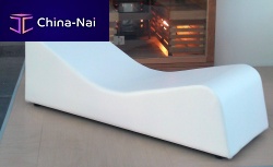 Contemporary sun lounger DUNAfabricleathersynthetic leather