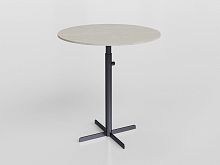 Contemporary side table FlexHPLgranitealuminum base