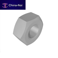 Hexagonal nut F1860zinc-plated steelthreadedfor bolt securing