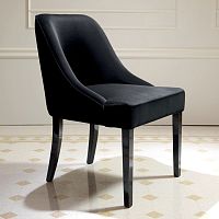 Traditional armchair VICKYfabricblack