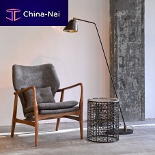 Floor-standing lamp aluminumironcontemporary