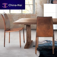 Contemporary chair BUFFALOindoorleatherhome
