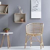 Contemporary chair BLEND : 7430indoorrattanrattan base