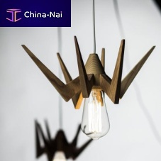 Floor lamp SPIDERsolid woodcontemporarycorded