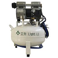 Dental air compressor Light T1on castersoil-free