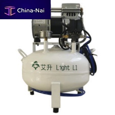 Dental air compressor Light T1on castersoil-free