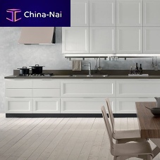 Contemporary kitchen FLY - NEW woodenwith integrated handlelacquered