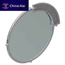 Wall-mounted bathroom mirror ZOOM.5tablecontemporaryround
