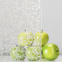 Tempered glass panel NOONAN : CRACKLE 2laminatedpatternedprinted