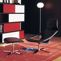 Contemporary armchair WAIMEAleatheroakplywood