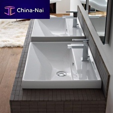 Built-in washbasin 3001ceramicdouble1-hole