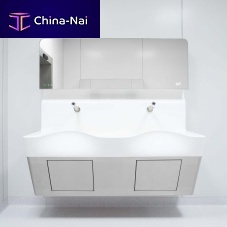 2-station surgical sink Premiumknee-operatedinfrared-operated