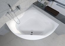 Corner bathtub ATLANTAwhirlpoolacrylicwhite
