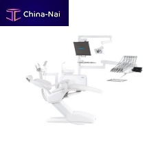 Dental unit with adjustable headrest Model Pro 700with monitorwith delivery systemwith light