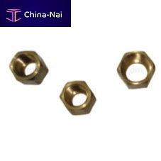 Hexagonal nut brassthreaded