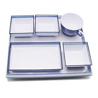 Aircraft cabin meal tray plastic