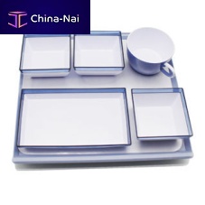 Aircraft cabin meal tray plastic