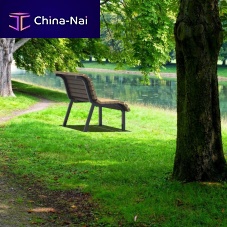 Contemporary public bench Solariswoodenmetalwith backrest