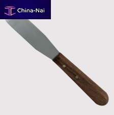 Dental plaster spatula OR-7055single-endedstainless steelwooden