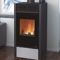 Wood heating stove HYBRIDpellet5 kW...10 kW0 - 5 kW