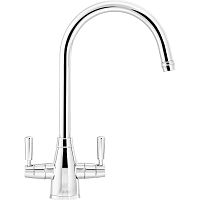 Countertop double-handle mixer tap Gloriana brasskitchen1-hole