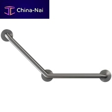 Stainless steel grab bar B615steelcurvedwall-mounted