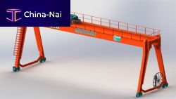 Rail-mounted gantry crane double-girderelectric