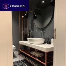 Contemporary bathroom wooden