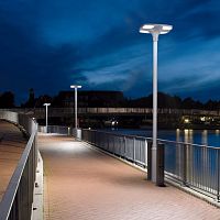 Solar lamp post MADISONurbancontemporaryaluminum