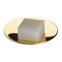 Brass soap dish STACK ITgold-plated brassfor hotelpolished