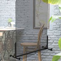 Metal glass clamp glass