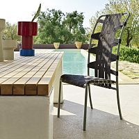 Contemporary chair Inoutoutdoorindoorsheet metal