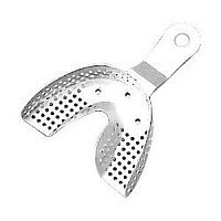 Partial denture dental impression tray NAATperforated