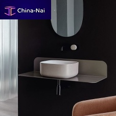 Stainless steel countertop PLN5bathroomgraypolished