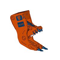Demolition grab F serieshydraulicfor excavators