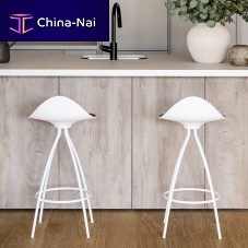 Contemporary bar stool ONDAplasticsteel basestainless steel base
