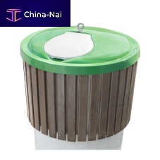 HDPE waste bin in-groundfor urban wastewith lid