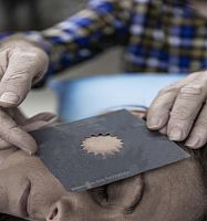 Radiosurgery radiation shielding sheet AttenuFlexradiation therapycustom-made