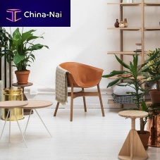 Contemporary chair POCKETindooroakleather