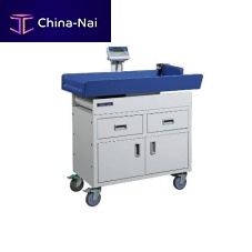 Pediatric examination table PE33manualfixed-heighton casters