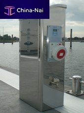 Pedestal with built-in light S700-XLelectrical distributionwater supplyfor docks