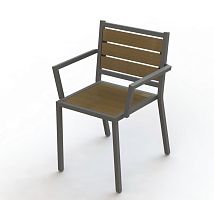 Contemporary chair MONONAoutdooriperecycled plastic